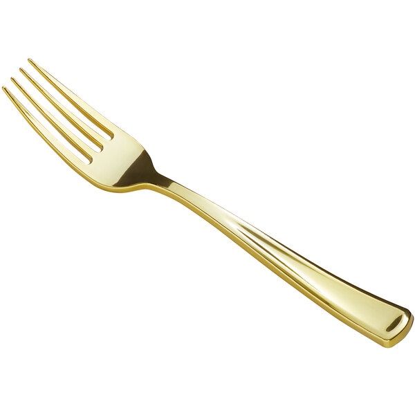 Heavy Duty Gold Plastic Forks - 475 Count - For Parties, Weddings, Events