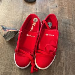 Red Canvas Heelys Big Kids