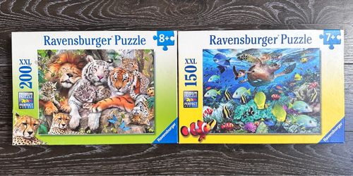 Ravensburger XXL Puzzles – 200 & 150 Pieces – COMPLETE - kids puzzles