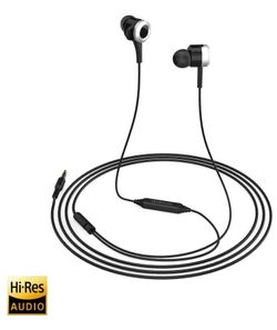 dodocool Wired Earphones Stereo Bass Earbuds in Ear Headphones with Mic, Remote Control, Noise Isolation (Black)