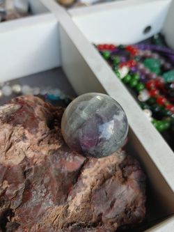 Fluorite sphere $16