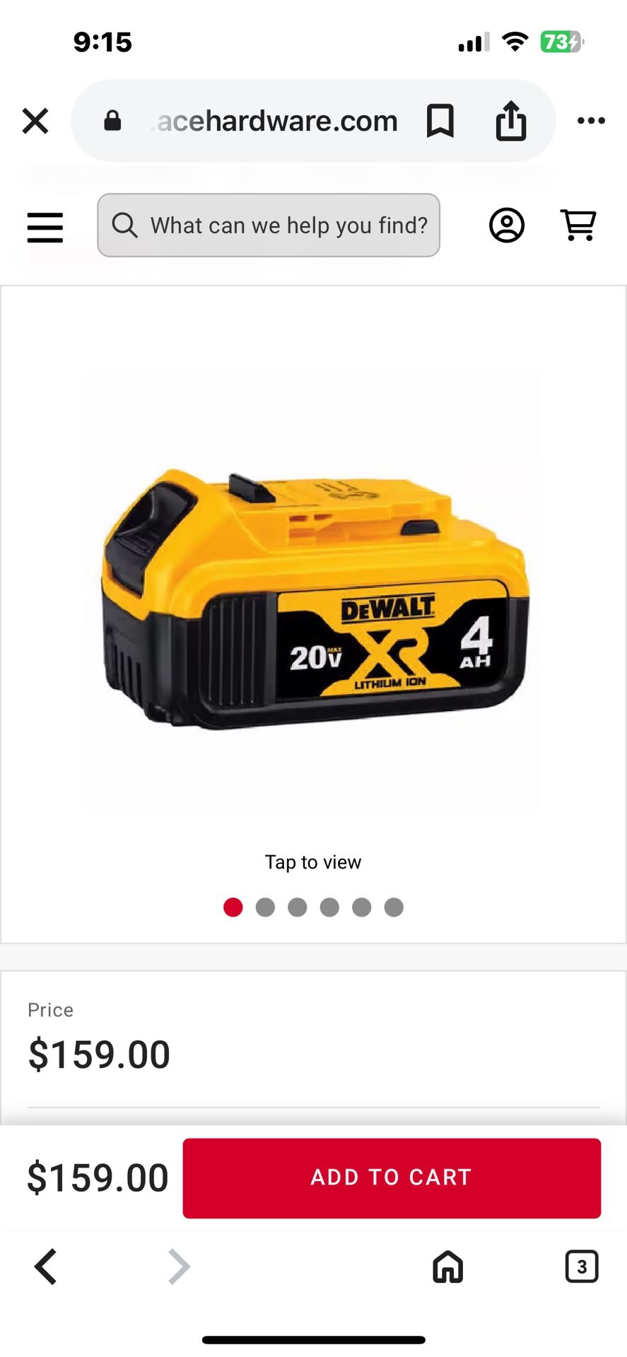 DeWalt Battery