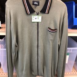 Stussy Full Zip Cardigan (size L)