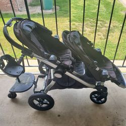 Double Stroller With Attachments 