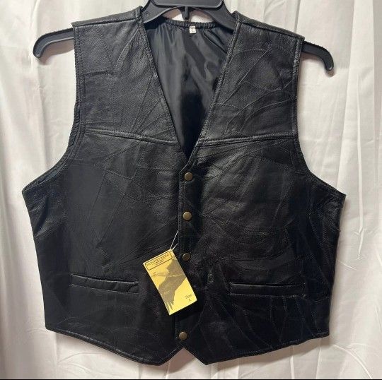 Men's Hunters Ridge Leather Vest 2XL