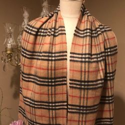 Authentic Burberrys Cashmere Scarf