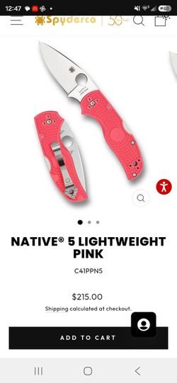 Spyderco Native 5 Lightweight Pink