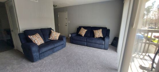 Reclining sofa and love seat