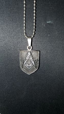 Freemason chain necklace jewelry pendant shield
