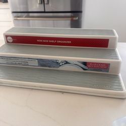 Two 3 Tier Shelf Organizer -Pantry Organizer 