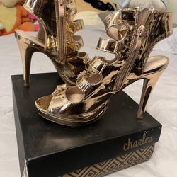 Gold Gladiator Heels 