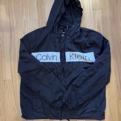 Calvin Klein Men’s Jacket Windbreaker Black and White Size L
