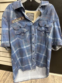 Affliction Button Up Tee