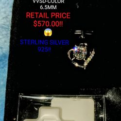 😱😍 OMFG! LOOK AT THIS GORGEOUS"BRILLIANT" CUT, WEDNESDAY NIGHT DIAMOND HEART PENDANT!! IT'S ALL SS-925!! AND IT'S 6.5 MM! 😍😱