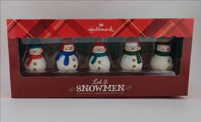 Hallmark 2013 Let it Snowmen Ornament Set
