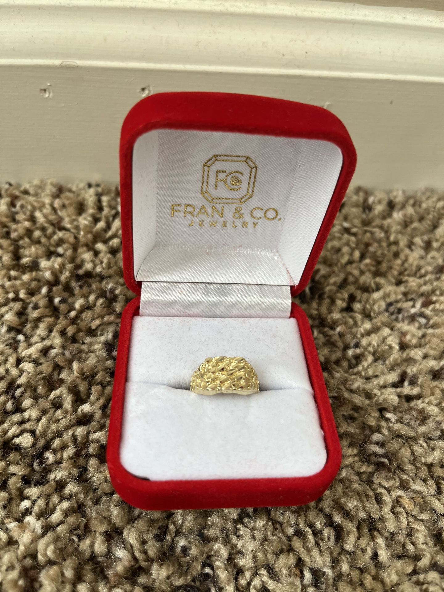 10k Gold Nugget Ring 