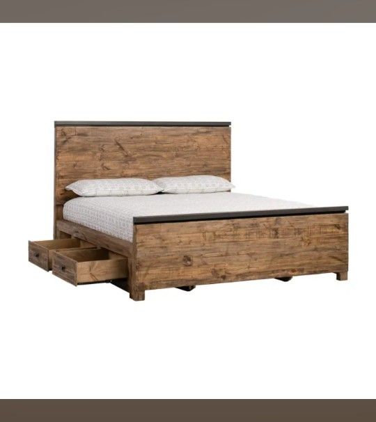 Century Wood Queen Bed Frame 