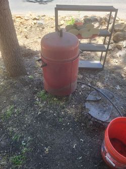 Barrel smoker bbq