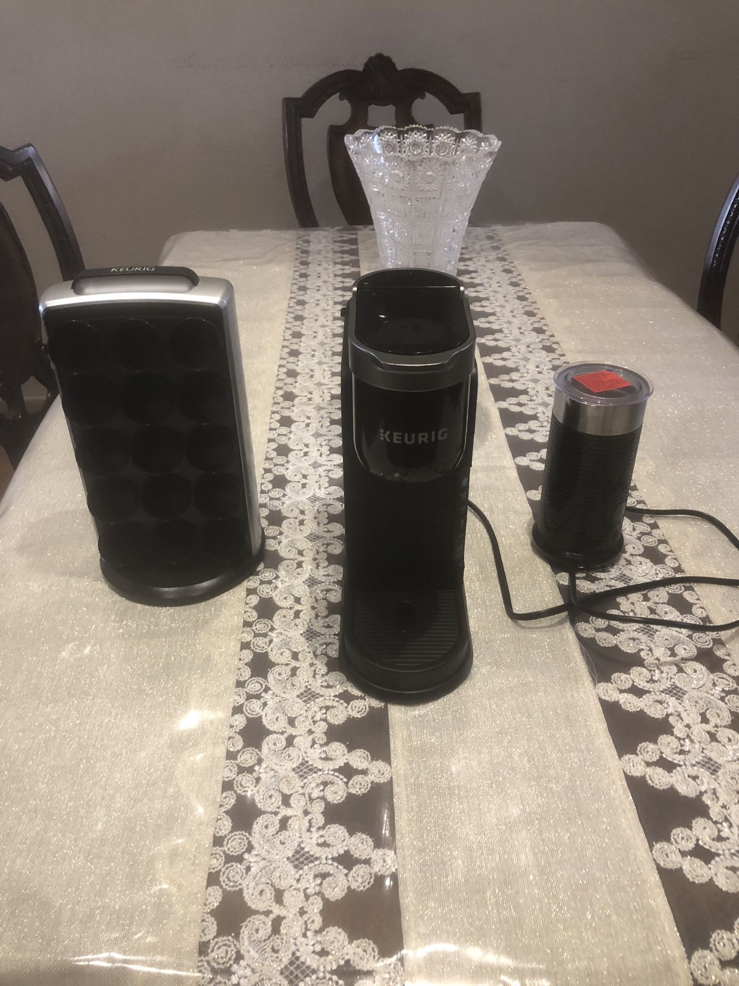 Keurig Coffee Maker Pod Holder & Mixer. Keurig machine