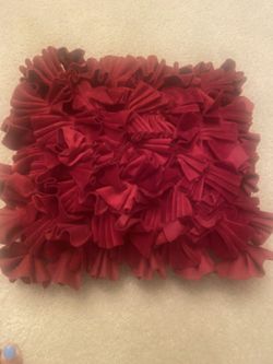 Plush Decorative Pillow - Red 