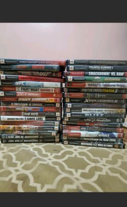 Empty PS2 case lot