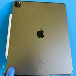 256GB Apple IPad Pro 12.9” 5th Generation ( M1 chip / XDR display / 2021) WiFi + cellular (5G/Unlocked) with keyboard, pen & Accessories (1TB $999)