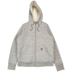 Carhartt Clarksburg Sherpa Lined Full Zip Hoodie Womens Small S 4-6 Gray