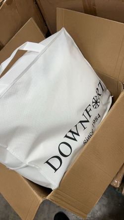 DOWNFORT Down Feather Comforter Queen Size - 750 High Fill Power Lightweight All Season Duvet Insert, Luxurious Hotel Medium Warmth Bedding Comforter