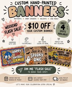 Custom Hand Painted Banner