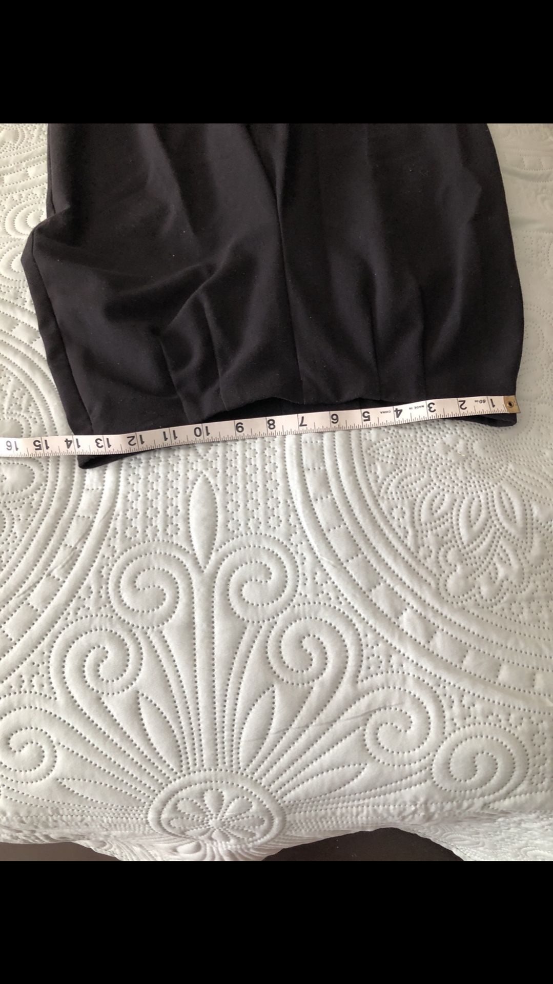Women’s East 5th Size 6 Long Elastic Waist With Size Zipper Black Pants