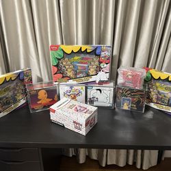 Pokemon collection and Van Gogh pikachu sealed