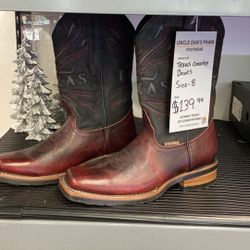 Texas Country Boots Size 8