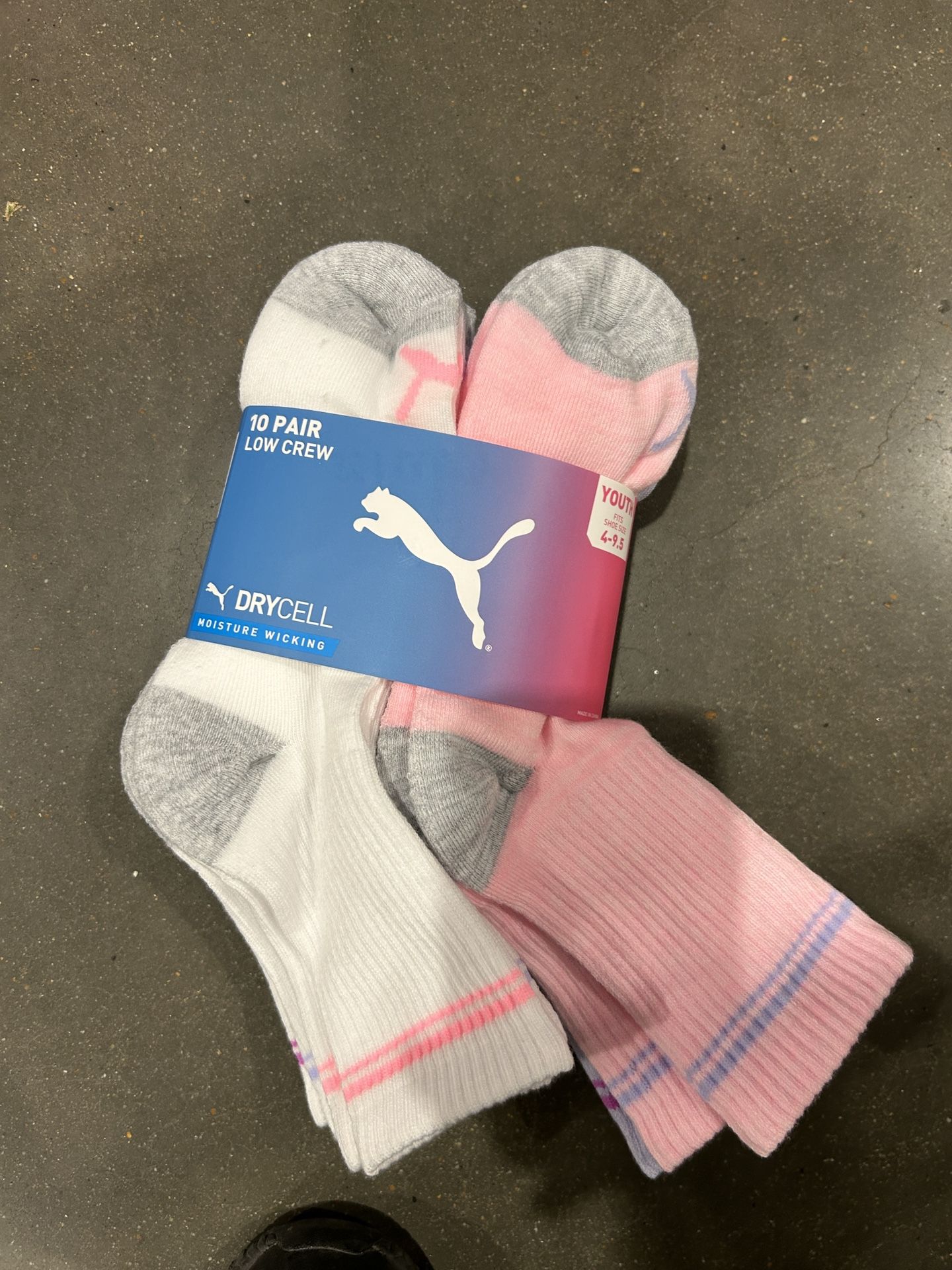 NWT Puma kids high quarter socks 10 pairs