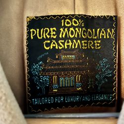 VTG 100% Pure Mongolian Cashmere Overcoat 