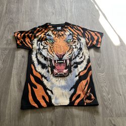 Vintage Liquid Blue 1995 Tiger Shirt
