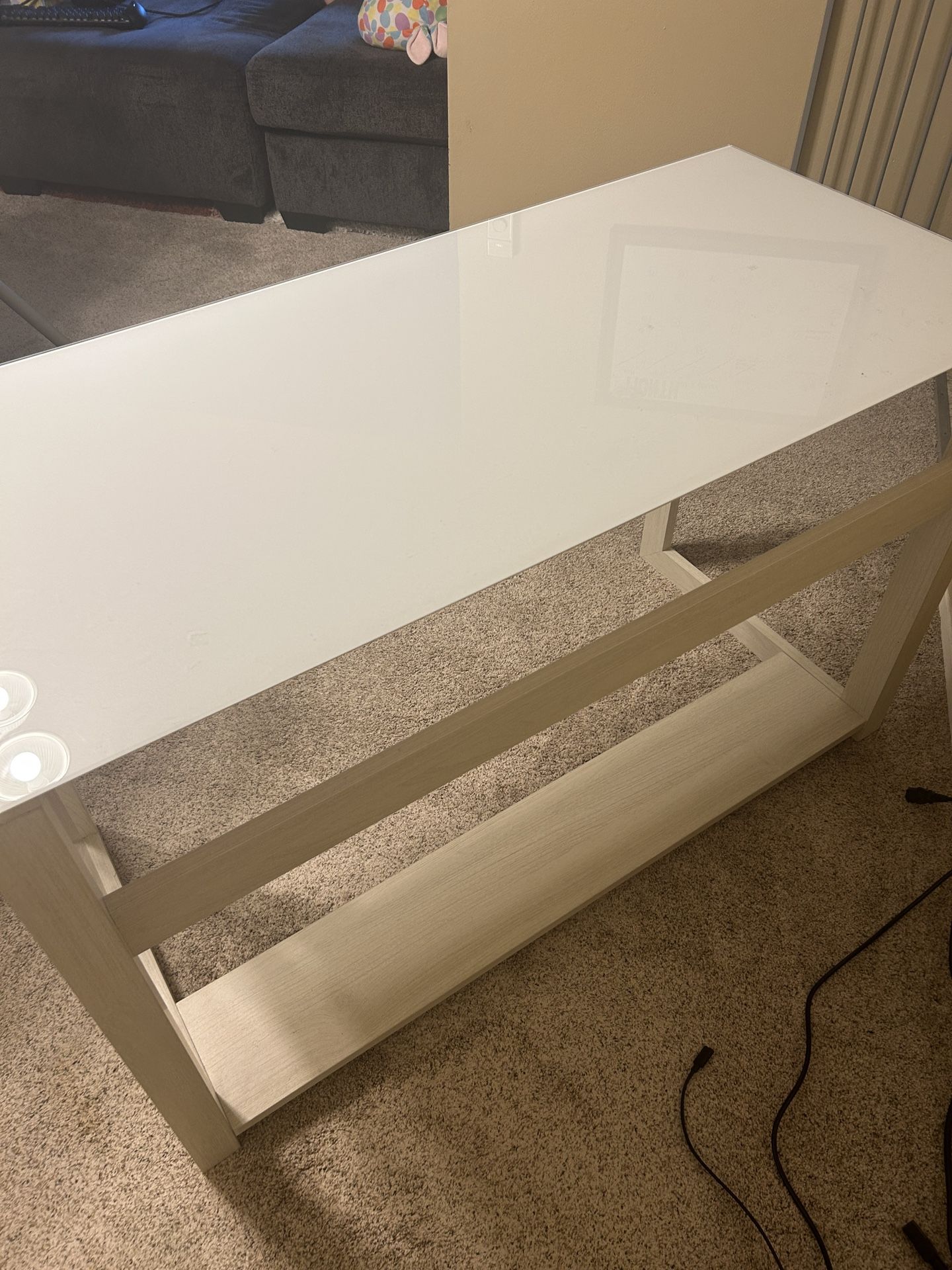 Glass Top Desk