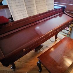 J. Strauss & Son Beautiful, Like New Baby Grand PLAYER Piano 
