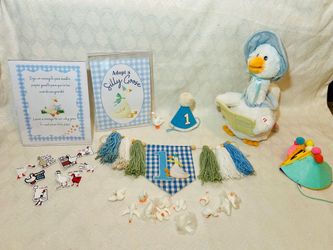 ONE Silly Goose Party Decor for Boy