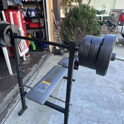 Work Out Bench With Weights