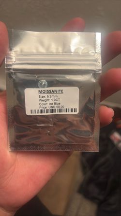 Moissanite Loose Stone 1.0CT Ice Blue