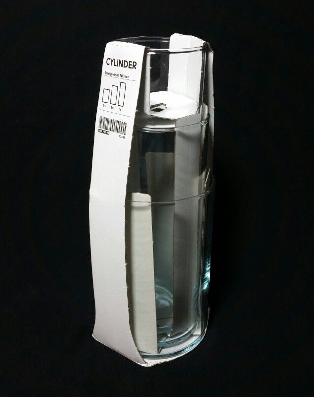 Design Anne Nilsson Rare Glass Cylinders 