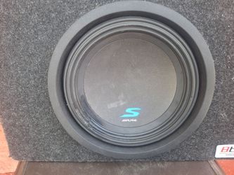 ONE SPEAKER UNA BOSINA ALPINE DOBLE BOBINA 10 INCHES GOOD CONDICIÓN ABLO ESPAÑOL