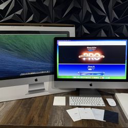 27 Inch Apple iMac All In One Desktop Computer Bundle Very Clean And Sleek LOOK