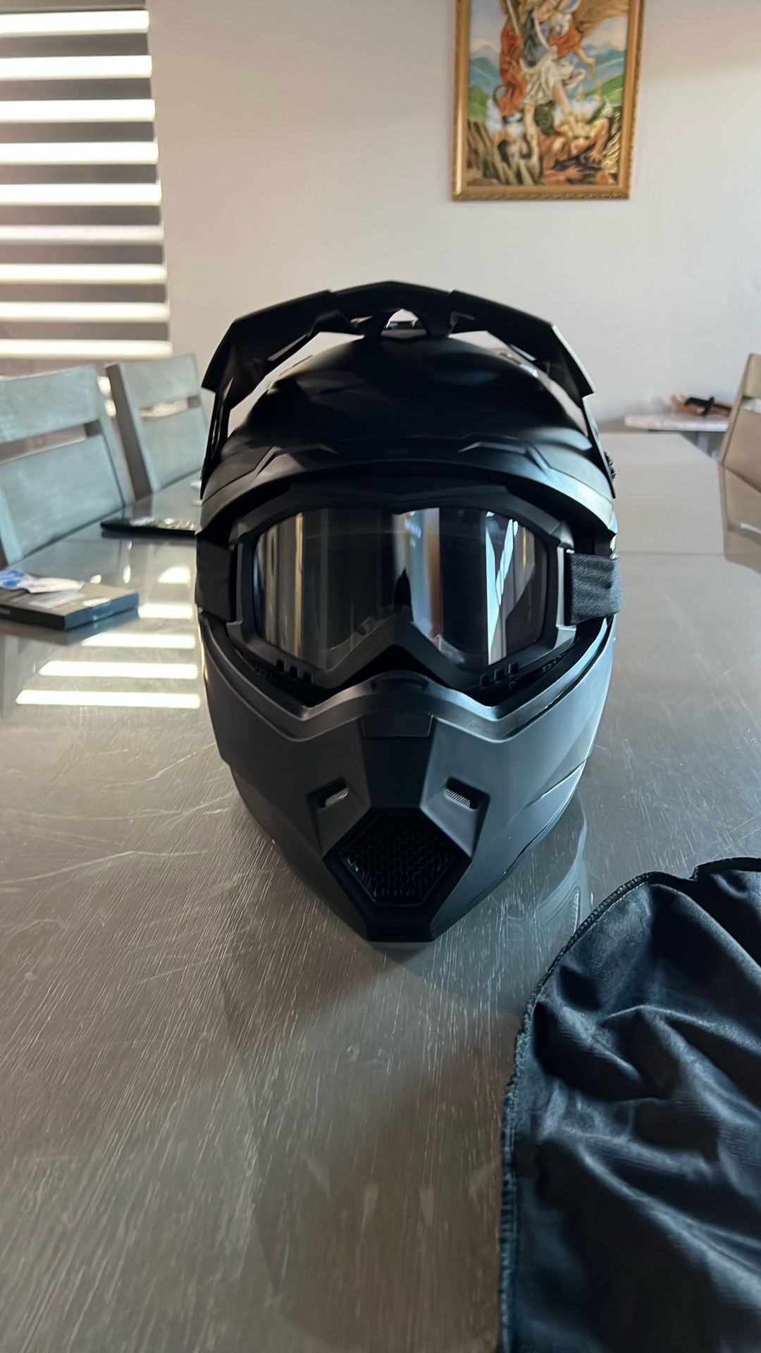 Bike/Motorcycle Helmet With Glasses