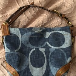 Carly Denim Vintage Coach Y2K