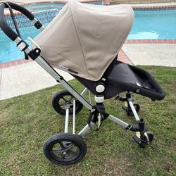 Bugaboo Cameleon Stroller With Bassinet  And Extra Red Cover