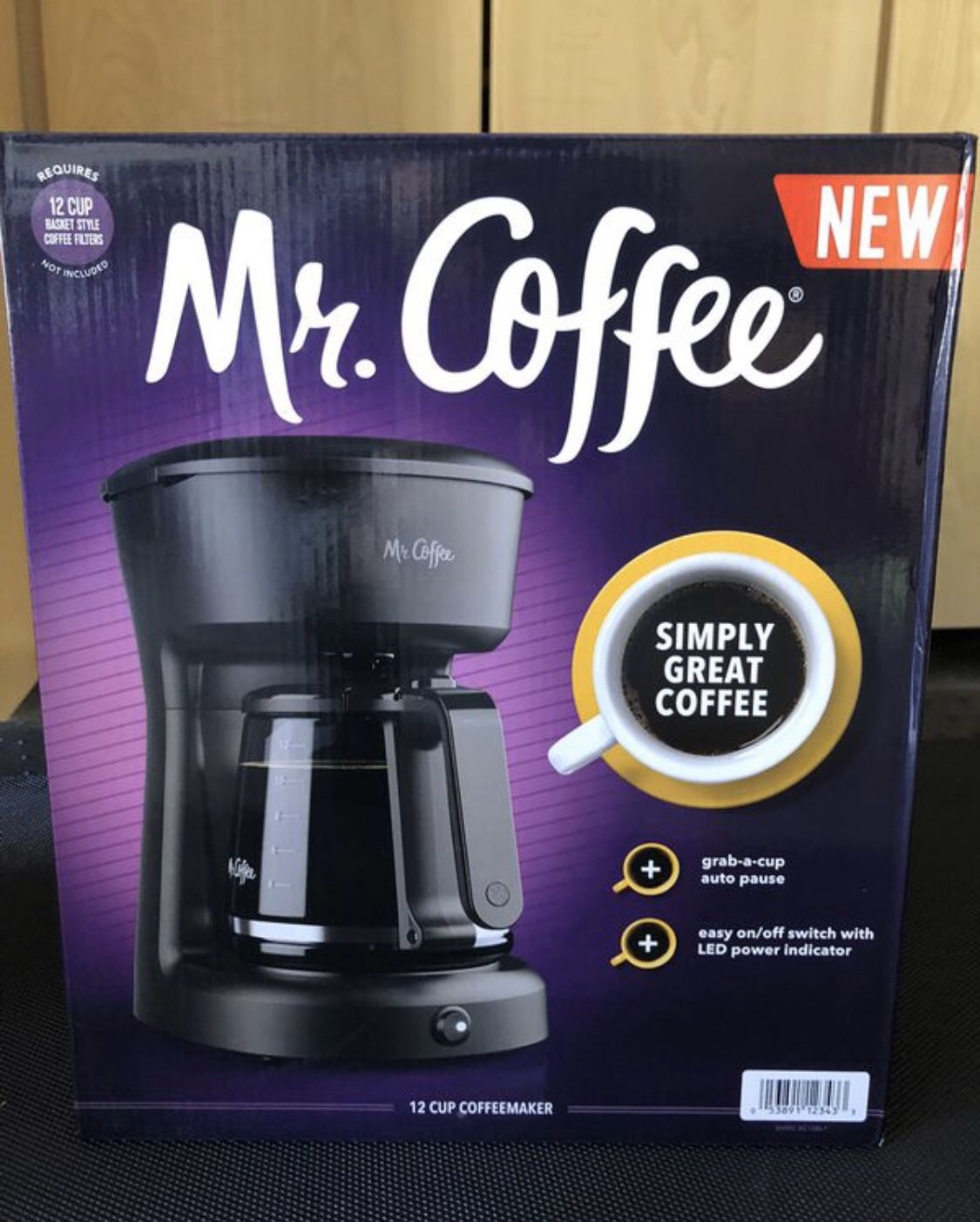 Mr. Coffee 12 cup coffee maker (Brand new in box!)