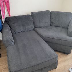 Dark Grey 2 Piece Sectional $200 OBO