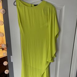 Long Neon Yellow Dress 