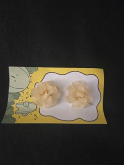 Yellow Flower Earrings